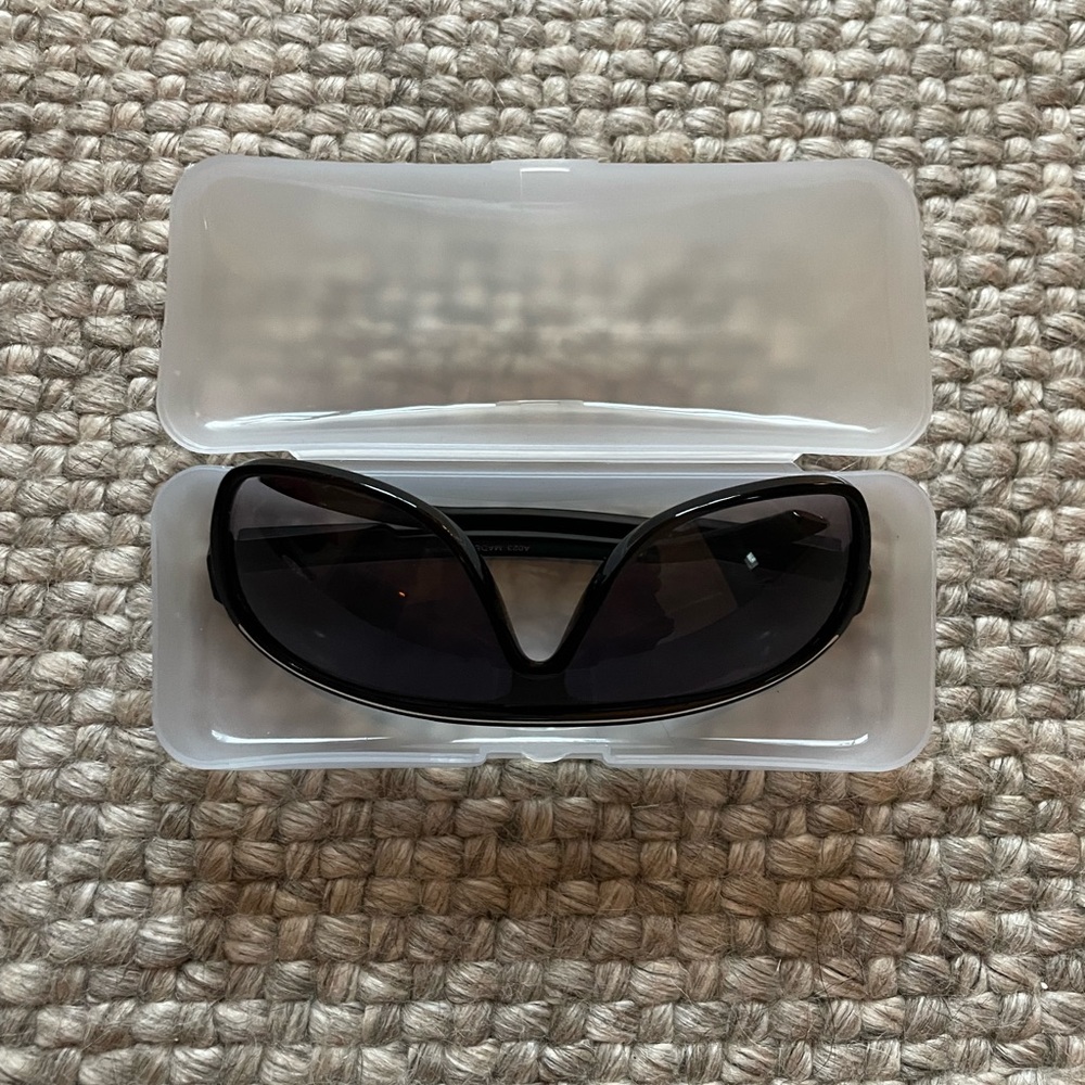 SUNGLASSES black white stripe mens or womens - Picture 3 of 8
